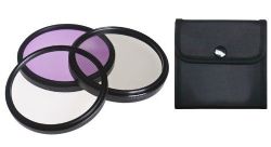 Nikon D90 High Grade Multi-Coated, Multi-Threaded, 3 Piece Lens Filter Kit (52mm) Made By Optics